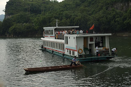 Our boat on Li River