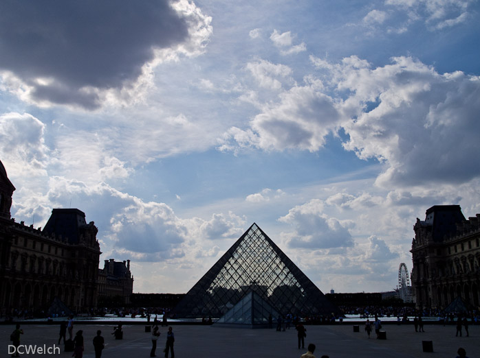 Outside the Louvre